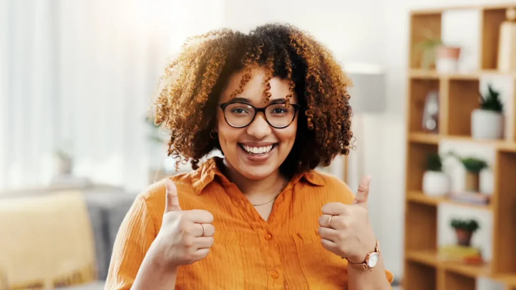 lady happy with her free quote